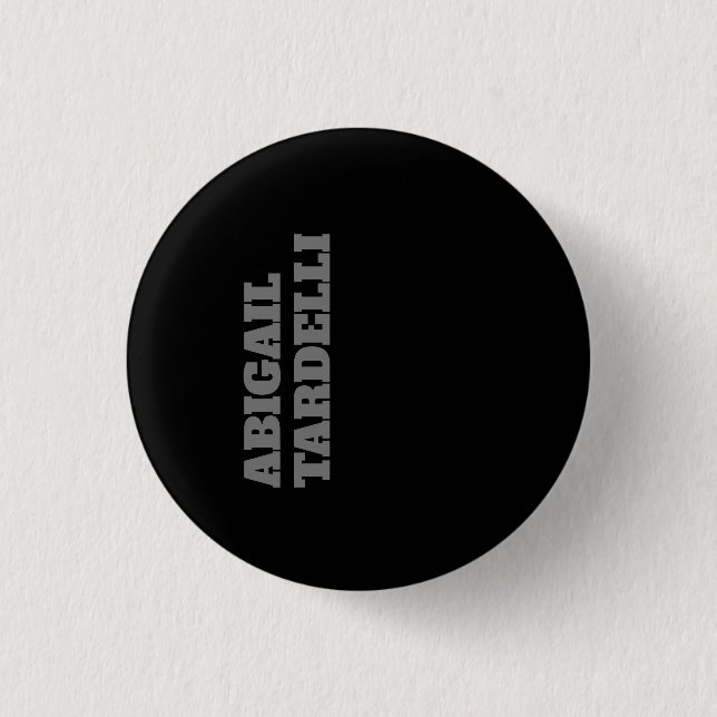 Professional minimalist bold modern custom plain 3 cm round badge (Front)