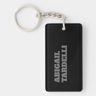 Professional minimalist bold modern custom plain key ring