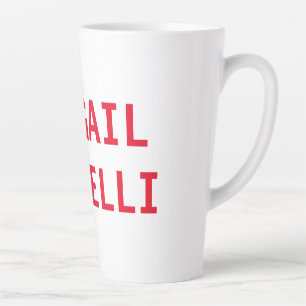 Professional minimalist bold modern custom plain latte mug
