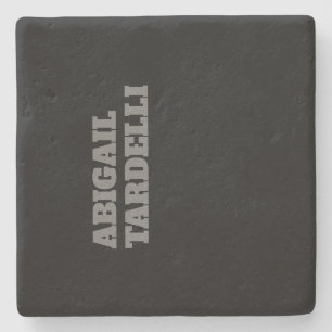 Professional minimalist bold modern custom plain stone coaster