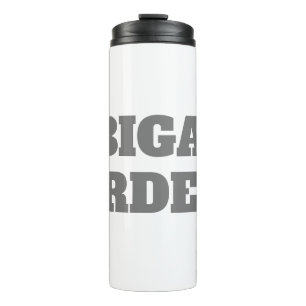 Professional minimalist bold modern custom plain thermal tumbler