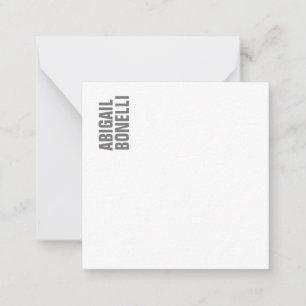 Professional minimalist bold modern grey white card