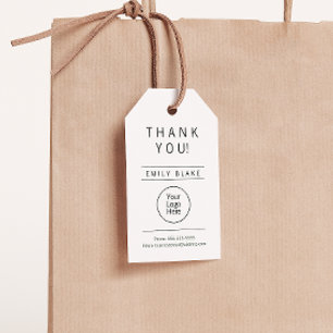 Professional Minimalist Business Hang Tag