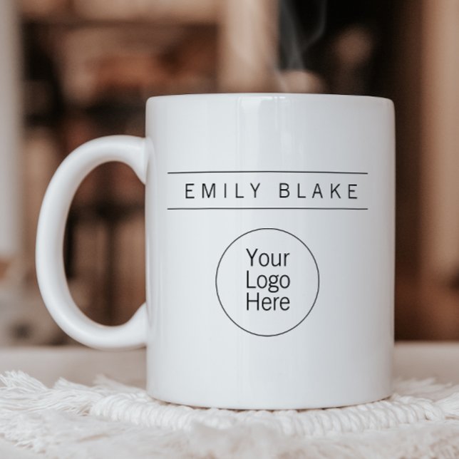 Professional Minimalist Business Mug With Logo (Creator Uploaded)