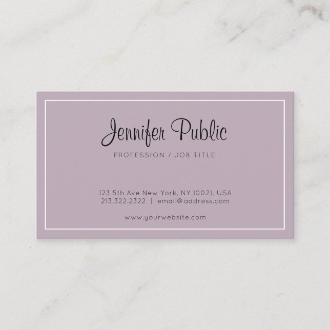 Professional Minimalist Chic Design Luxury Trendy Business Card (Front)