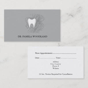 Professional Minimalist Dental Appointment Card