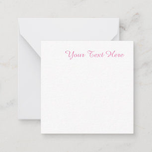 Professional minimalist feminine pink card