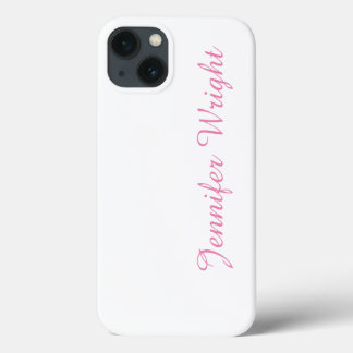 Professional minimalist feminine plain elegant iPhone 13 case