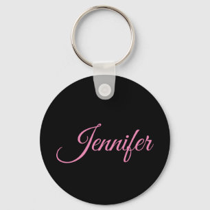 Professional minimalist handwriting classical key ring