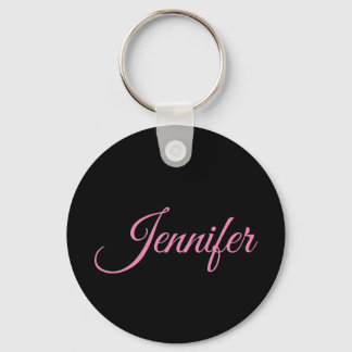 Professional minimalist handwriting classical key ring