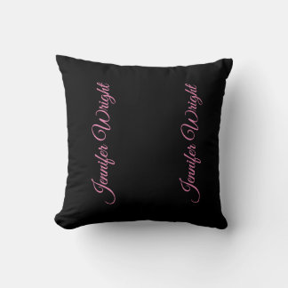 Professional minimalist handwriting feminine cushion