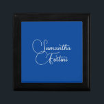 Professional minimalist handwriting name blue gift box<br><div class="desc">Plain Minimalist Modern Designs. They're all simple,  attractive,  unique.</div>