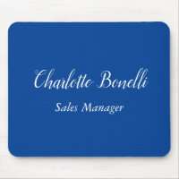 Professional Minimalist Handwriting Name Blue