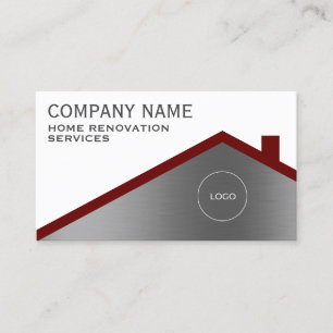 Professional minimalist house roof  business card