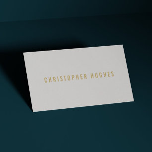 Professional Minimalist Light Grey Consultant Business Card