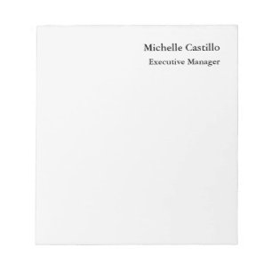 Professional Minimalist Light Grey  Notepad