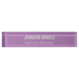 Professional minimalist modern add your name nameplate