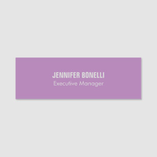 Professional minimalist modern add your name tag