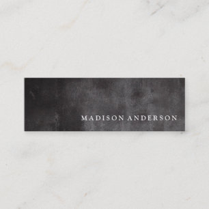 Professional Minimalist Modern Black Chalkboard Mini Business Card