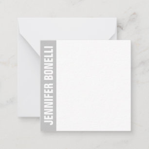 Professional minimalist modern bold grey white card