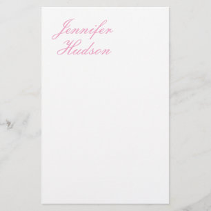 Professional minimalist modern calligraphy name stationery