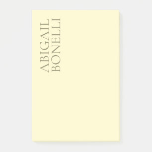 Professional minimalist modern cream colour post-it notes