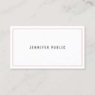 Professional Minimalist Modern Design Elegant Top Business Card