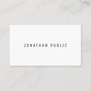 Professional Minimalist Modern Elegant Simple Business Card