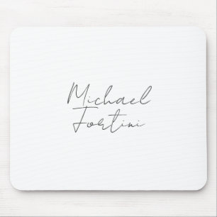 Professional minimalist modern grey white mouse mat