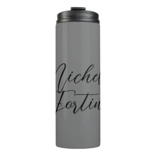 Professional minimalist modern handwriting name thermal tumbler