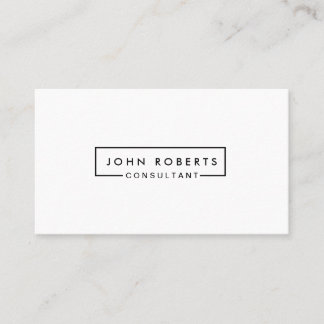 Professional Minimalist Modern Lines Business Card