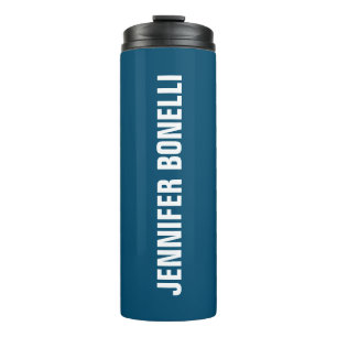 Professional minimalist modern ocean blue colour thermal tumbler