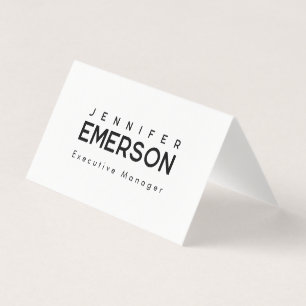 Professional minimalist modern plain  business card