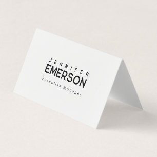Professional minimalist modern plain  business card