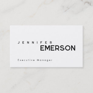 Professional minimalist modern plain  business card