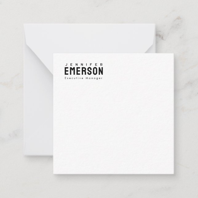 Professional minimalist modern plain  card (Front)