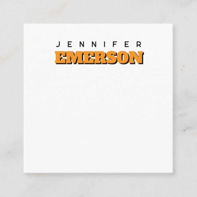 Professional minimalist modern plain  enclosure card (Front)
