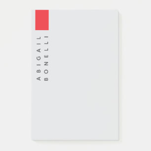 Professional minimalist modern plain grey post-it notes
