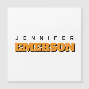 Professional minimalist modern plain magnetic card