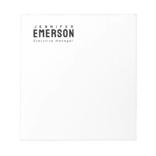 Professional minimalist modern plain notepad