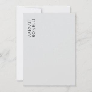 Professional minimalist modern plain own name card