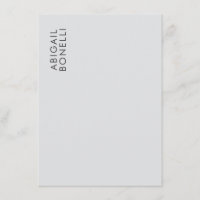 Professional minimalist modern plain own name