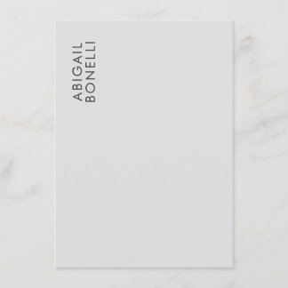 Professional minimalist modern plain own name enclosure card