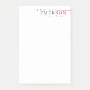 Professional minimalist modern plain post-it notes