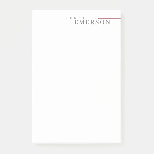 Professional minimalist modern plain post-it notes (Front)