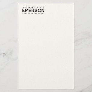 Professional minimalist modern plain  stationery