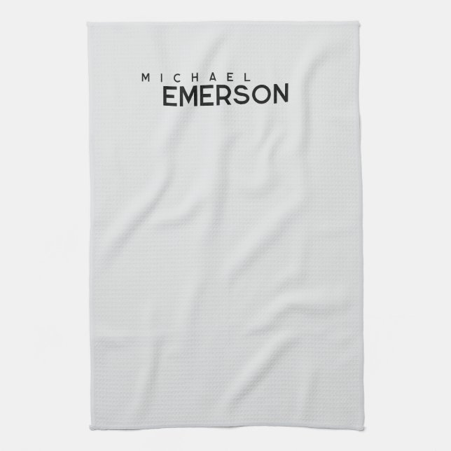 Professional minimalist modern plain  tea towel (Vertical)