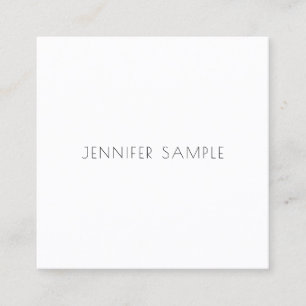 Professional Minimalist Modern Template Luxury Square Business Card