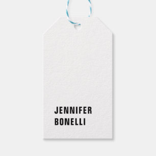Professional minimalist modern trendy name gift tags