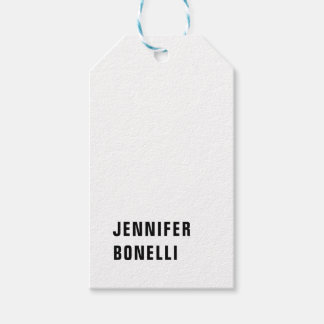 Professional minimalist modern trendy name gift tags